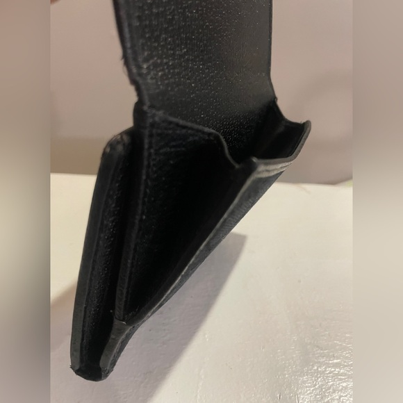 Gucci Black GG Canvas Leather Bifold Wallet Gold Horsebit Hardware - Picture 2 of 14